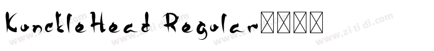 KunckleHead Regular字体转换